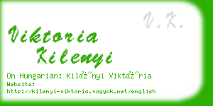 viktoria kilenyi business card